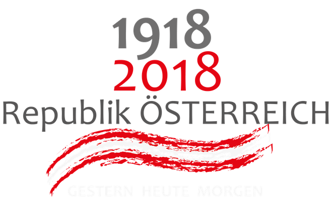 100 Jahre Republik Österreich / Projektlogo / PNG Datei
